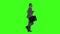 Businessman running with his briefcase