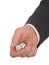 Businessman\'s Hand Holding Dice