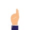 Businessman`s hand holding gesture vector illustration