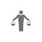 Businessman scales icon. Simple element illustration. Business icons universal for web and mobile