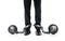 Businessman shackled in the iron ball and chain