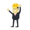 Businessman Show Gesture Thumb Up