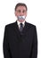 Businessman Silenced Duct Tape Over Mouth, Silence
