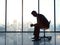 Businessman sitting in office