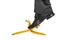 Businessman stepping on banana peel - business risk concept