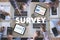 Businessman SURVEY and Results Analysis Discovery Concept