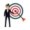 Businessman target