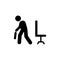 Businessman, tired, walk, home icon. Element of businessman pictogram icon. Premium quality graphic design icon. Signs and symbols