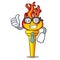 Businessman torch character cartoon style