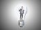 Businessman trapped in lightbulb