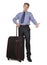 Businessman with travel bag