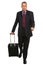 Businessman with travel luggage