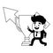 businessman trophy arrow