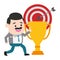 businessman trophy target