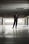 Businessman in underground parking