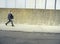 Businessman Walking On Sidewalk