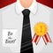 Businessman winner background