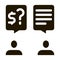 businessmen agree payment icon Vector Glyph Illustration