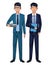 Businessmen avatar cartoon character