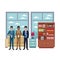 Businessmen avatar cartoon character