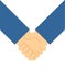 Businessmen handshake sign icon. Conclusion of contracts. business illustration