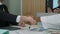 Businessmen shacking hands together showing successful contract agreement