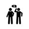 Businessmen, talk, discussion icon. Element of businessman pictogram icon. Premium quality graphic design icon. Signs and symbols