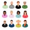 Businesspeople avatars Males and females business profile picture