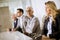 Businesspeople in conference room during a meeting in office