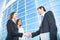 Businesspeople shake hands