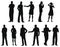 Businesspeople silhouette,
