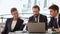 Businesspeople sitting at restaurant