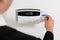 Businessperson Hands Inserting Keycard In Security System