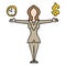 Businesswoman balancing time and money