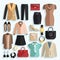 Businesswoman Clothes Icons vector design illustration