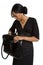 Businesswoman Holding Purse