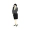 Businesswoman Phone Calling People Illustration