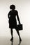 Businesswoman silhouette.