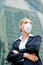 Businesswoman Wearing Mask