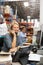 Businesswoman Working At Desk In Warehouse