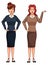 Businesswomen avatar cartoon character