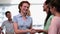 Businesswomen shaking hands after a seminar