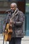 Busker at Covent Garden, London.