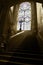 Bussaco Stained Glass Window and Palace Marble Staircase, Palace Interior, Old Luxury