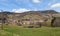 Bussang Vosges panorama with blue sky and mountains