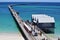 The Busselton Jetty pier Western Australia with train