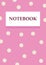 Bussiness woman pink notebook design a4 with white circles