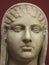 Bust of Aspasia Pericles lover and partner Roman Vatican Museum Rome Italy