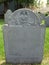 Bust carved on slate gravestone, rare