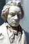 Bust of composer ludwig van Beethoven